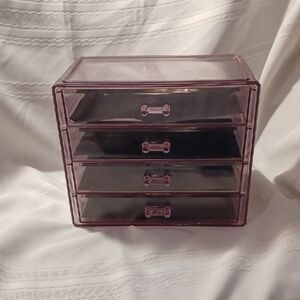 Sorbus Transparent Purple Storage Drawer